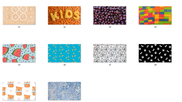 Kids Pattern Graphics Design